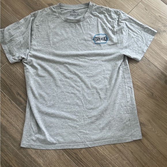 O'Neill Other - O'Neill - Gray Short-Sleeve Tee with Blue Chest Logo